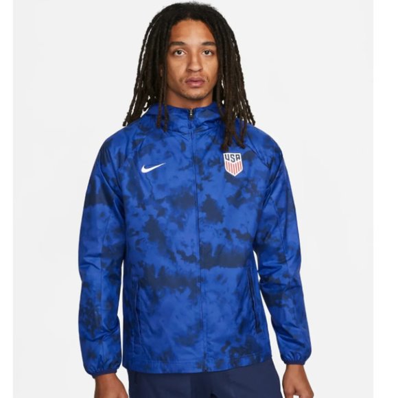 Nike USMNT Full Zip Graphic Soccer Jacket Mens S US National Team - Picture 2 of 8